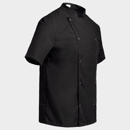 Chef's tunic with short sleeves NAPOLI 2.0 BLACK - 4