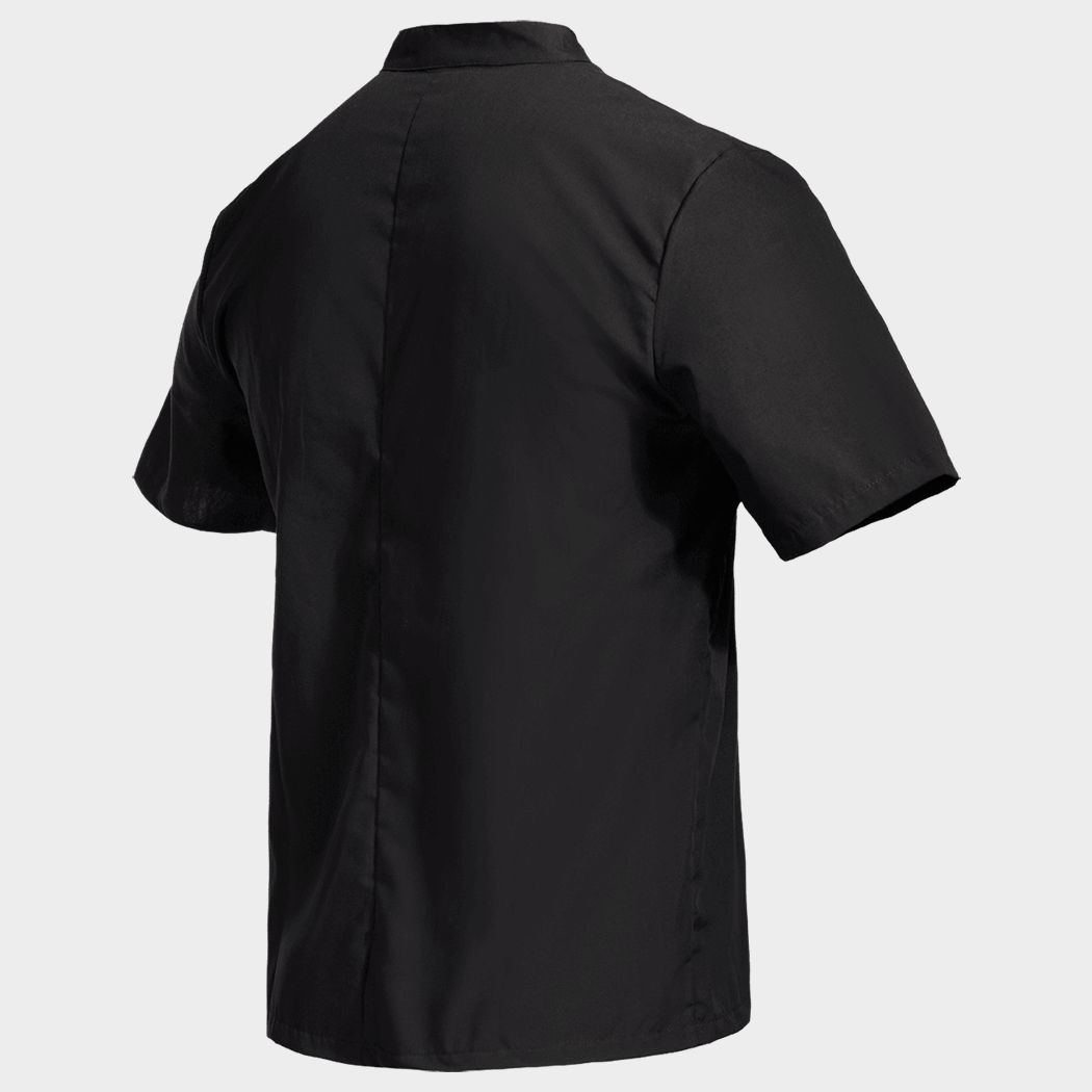 Chef's tunic with short sleeves NAPOLI 2.0 BLACK - 5