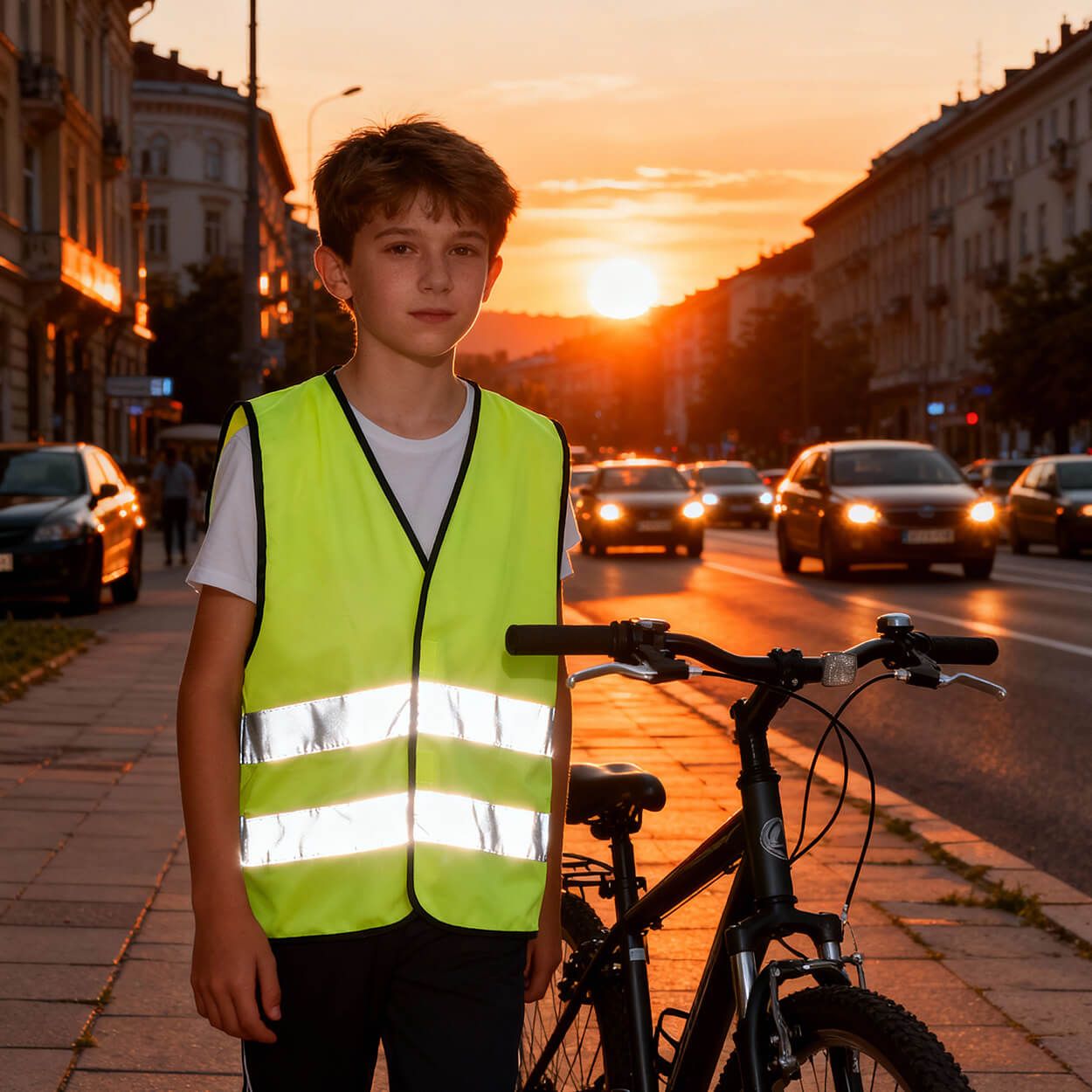 Children's reflective vest LYNX KIDS YELLOW - 2