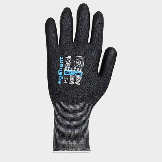 Cut-resistant gloves dipped in nitrile foam EGEBANT SANFOAM - 1