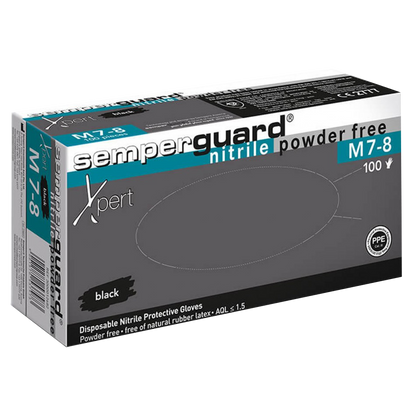 Disposable nitrile gloves - 100 pcs. SEMPERGUARD NITRILE XPERT BLACK - 1