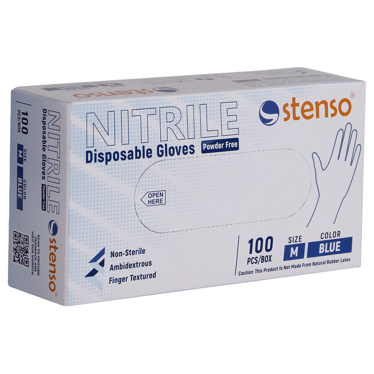 Еднократни ръкавици от нитрил STENSO NITRILE PF - 100 бр.