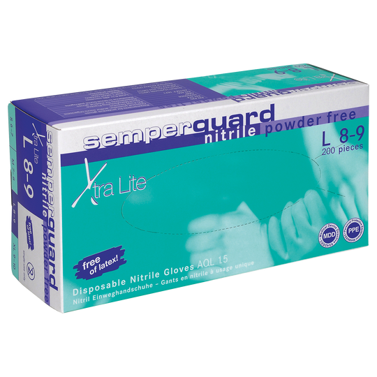Γάντια νιτριλίου μιας Χρήσης SEMPERGUARD NITRIL XTRALITE - 1