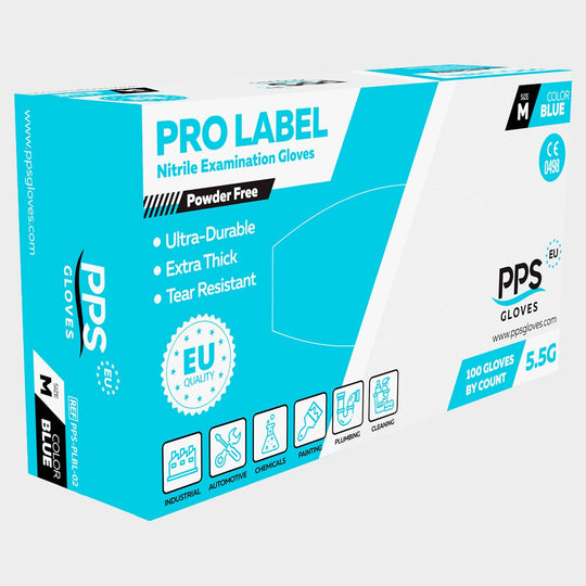 Disposable nitrile gloves PPS NITRILE BLUE PF 5.5G - 2