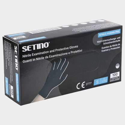 Disposable nitrile gloves SETINO NITRILE BLACK STRONG - 1