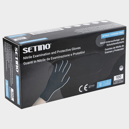 Disposable nitrile gloves SETINO NITRILE BLACK STRONG - 1