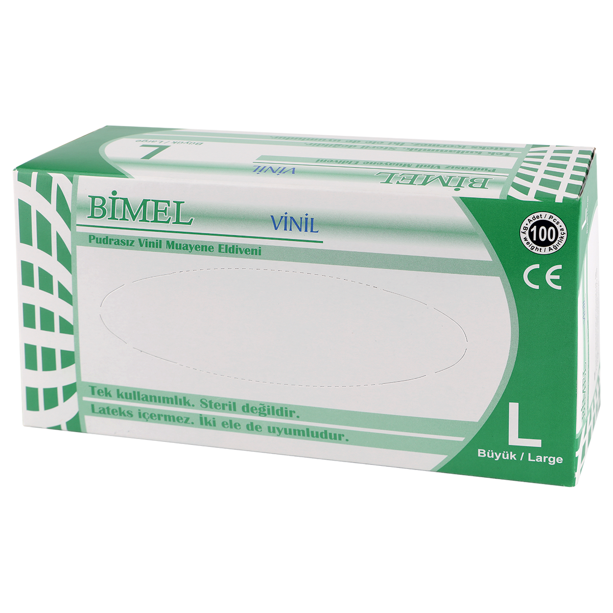 Еднократни ръкавици от винил BIMEL VINYL PF - 100 бр.
