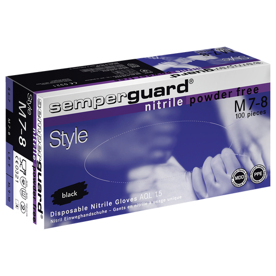 Disposable vinyl gloves RAIL BLUE - 1