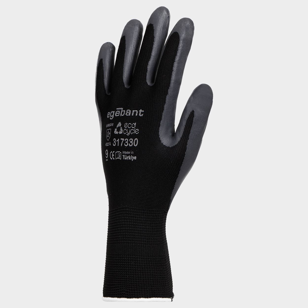 Mănuși din nitril ecologic tricotat EGEBANT SANFOAM BLACK - 2