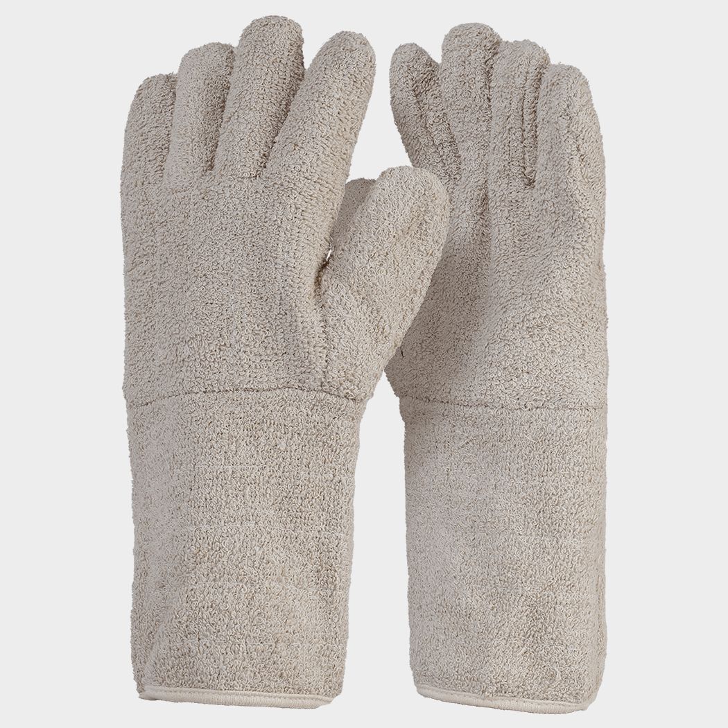 Heat-resistant gloves with additional lining TERRY LONG - 1