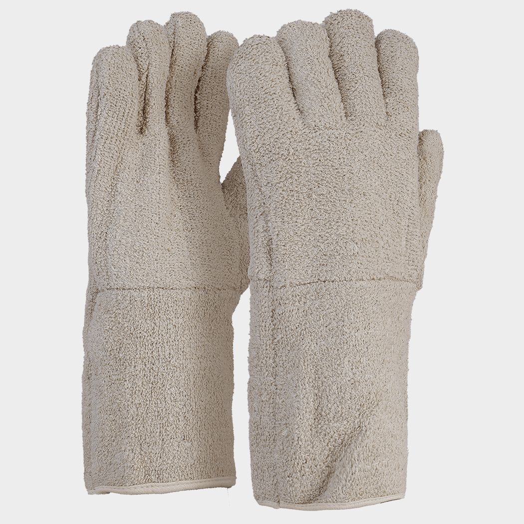 Heat-resistant gloves with additional lining TERRY LONG - 4