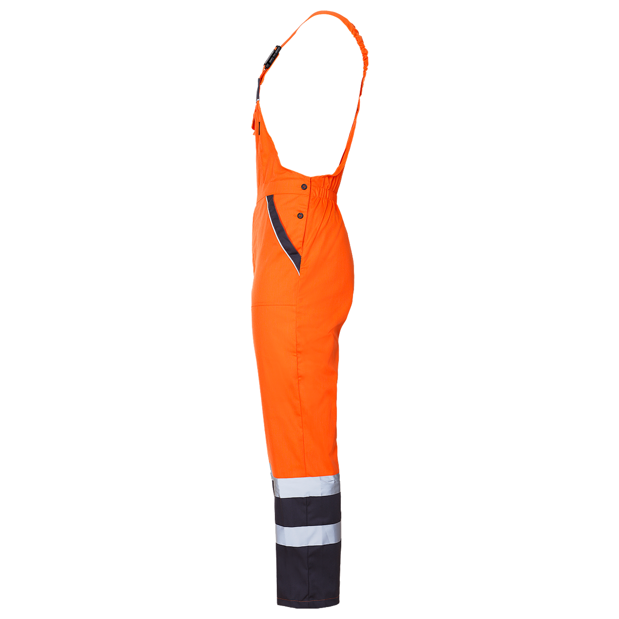 High visibility bibpants COLLINS SUMMER HV ORANGE - 4