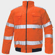High visibility jacket CLOVELLY HV ORANGE - 1