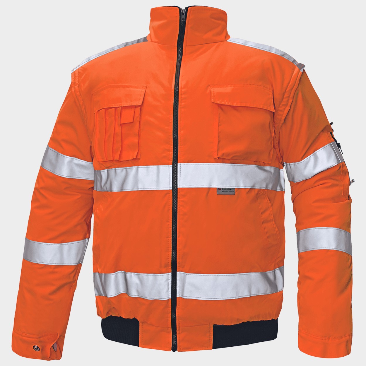 High visibility jacket CLOVELLY HV ORANGE - 1