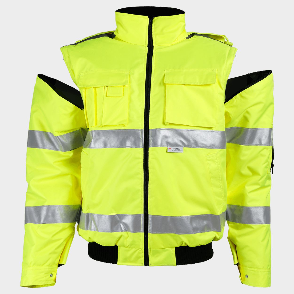 Jachetă reflectorizanta GROVER HV YELLOW - 3