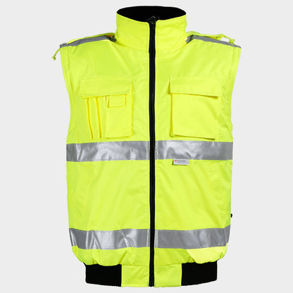 Jachetă reflectorizanta GROVER HV YELLOW - 4