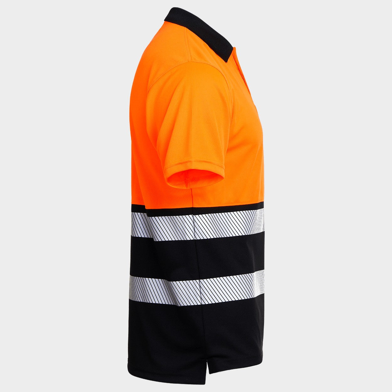 High visibility polo t-shirt PRISMA HV ORANGE/BLACK - 5