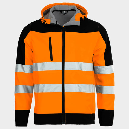 Jachetă softshell reflectorizantă NOBEL 2.0 PORTOCALIU - 1
