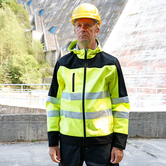 Jachetă softshell reflectorizantă NOBEL 2.0 GALBEN - 2