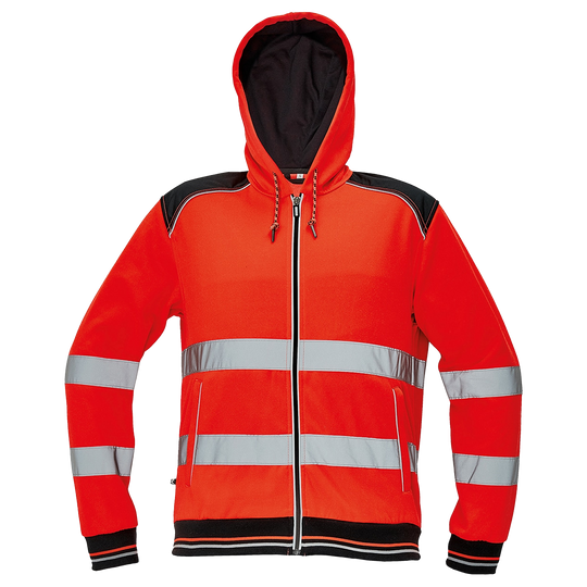 High visibility sweatshirt KNOXFIELD HV RED