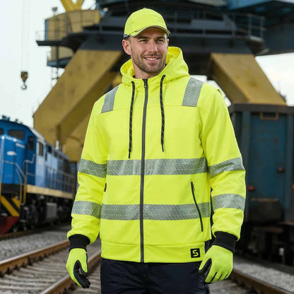 Сигнален суитшърт NOBEL HV YELLOW - 2