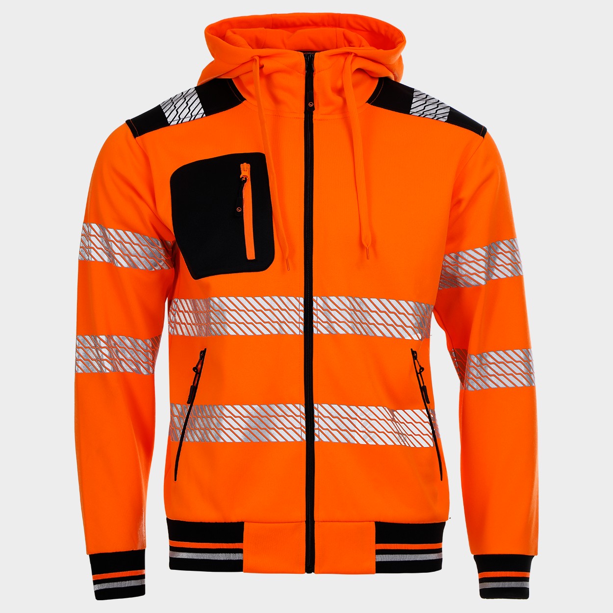 Сигнален суитшърт PRISMA HV 2.0 ORANGE - 1