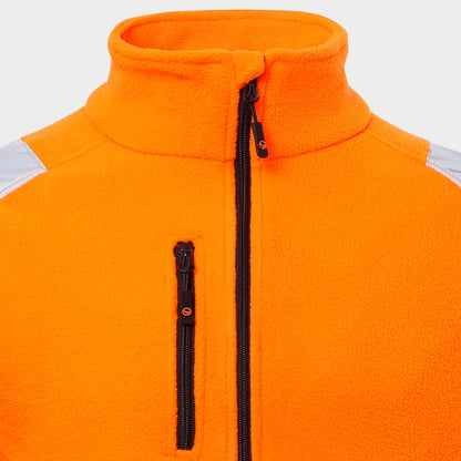 Ανακλαστική ζακέτα PRISMA HV ORANGE FLEECE - 7