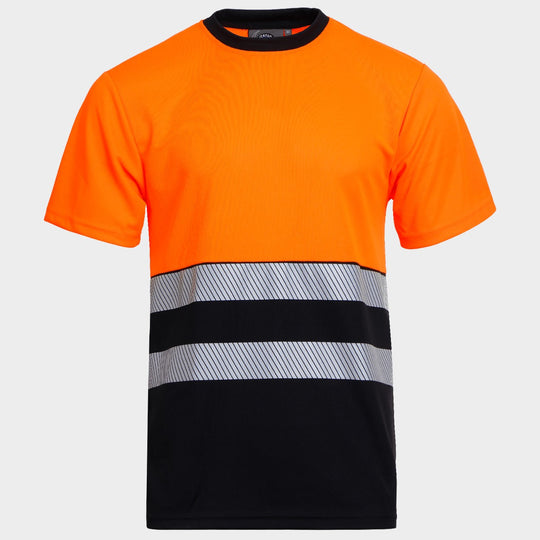 Κοντομάνικη μπλούζα υψηλής ορατότητας PRISMA HV ORANGE/BLACK - 1