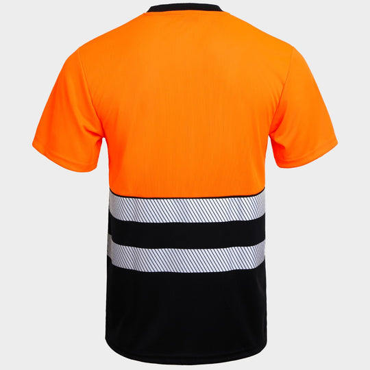 Κοντομάνικη μπλούζα υψηλής ορατότητας PRISMA HV ORANGE/BLACK - 2