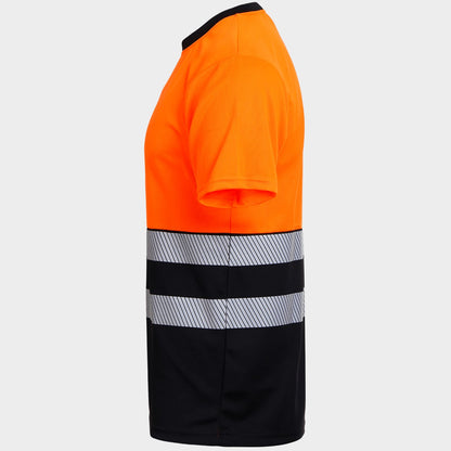 Κοντομάνικη μπλούζα υψηλής ορατότητας PRISMA HV ORANGE/BLACK - 3