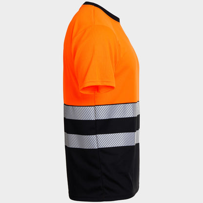 Κοντομάνικη μπλούζα υψηλής ορατότητας PRISMA HV ORANGE/BLACK - 4