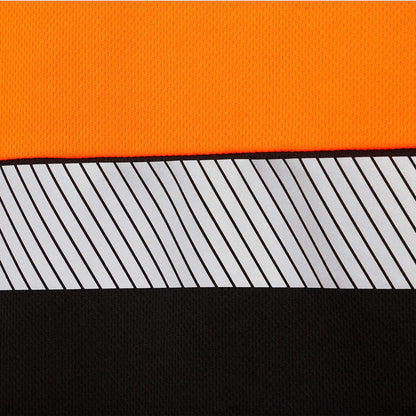 Κοντομάνικη μπλούζα υψηλής ορατότητας PRISMA HV ORANGE/BLACK - 5