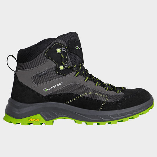 Încălțăminte de drumeție GARSPORT AVERAU MID BLACK/LIME - 1