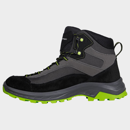 Încălțăminte de drumeție GARSPORT AVERAU MID BLACK/LIME - 2