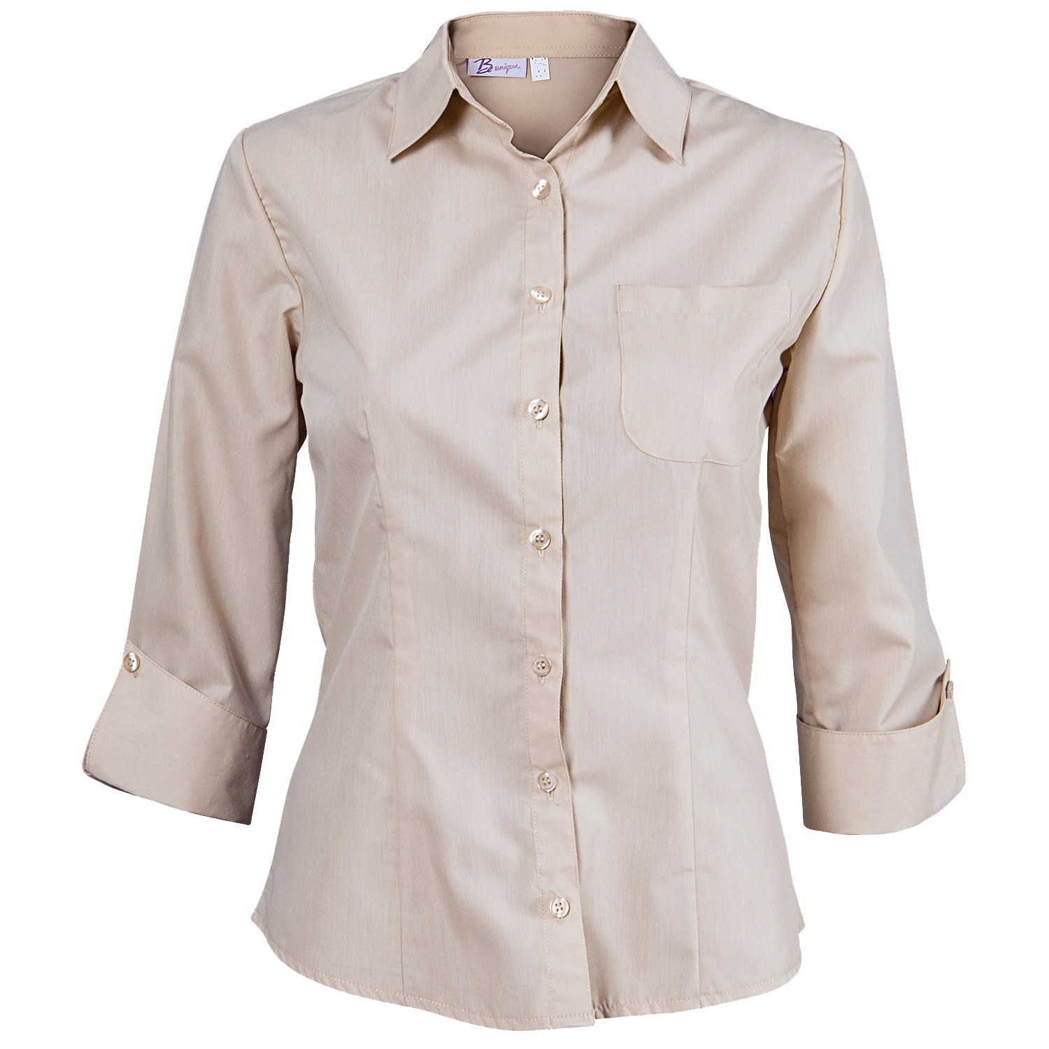 Дамска риза 3/4 ръкав CAMISA BEIGE