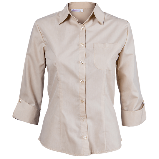 Дамска риза 3/4 ръкав CAMISA BEIGE