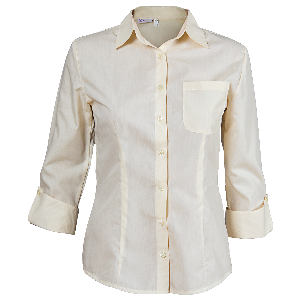 Γυναικείο πουκάμισο με μανίκια 3/4 CAMISA CHAMPAGNE