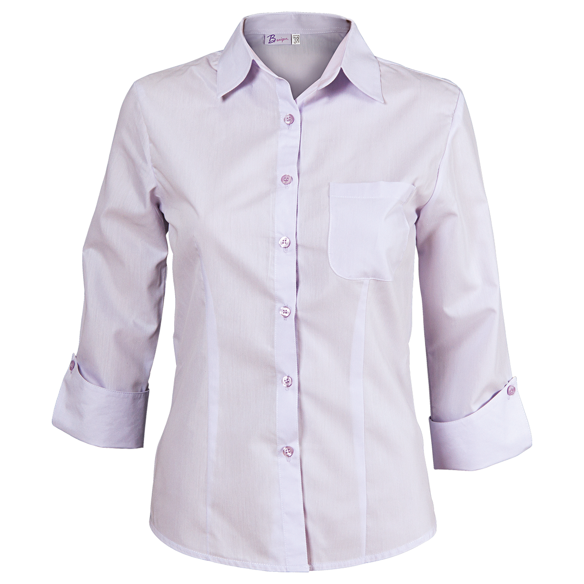 Cămașă pentru femei cu mâneci 3/4 CAMISA MOVUL DESCHIS