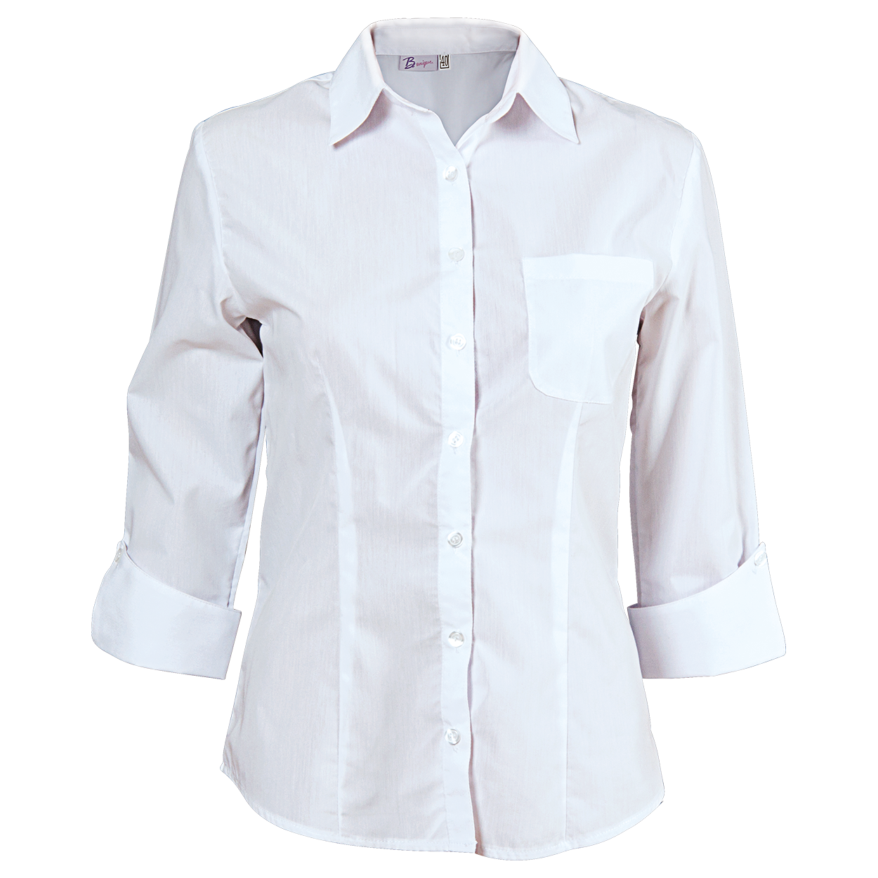 Lady's 3/4 sleeve shirt CAMISA WHITE