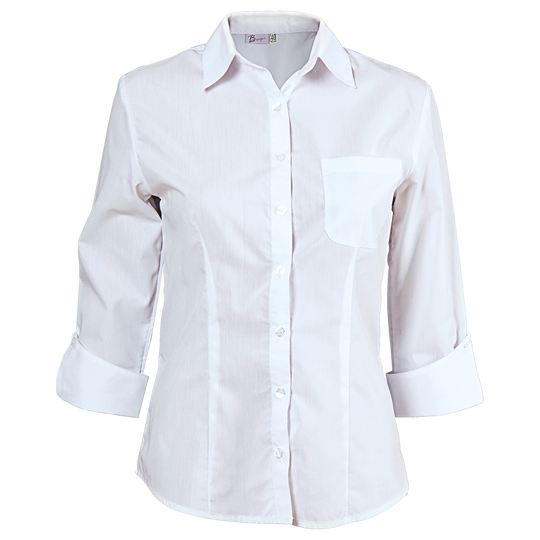 Cămașă pentru femei cu mâneci 3/4 CAMISA ALB