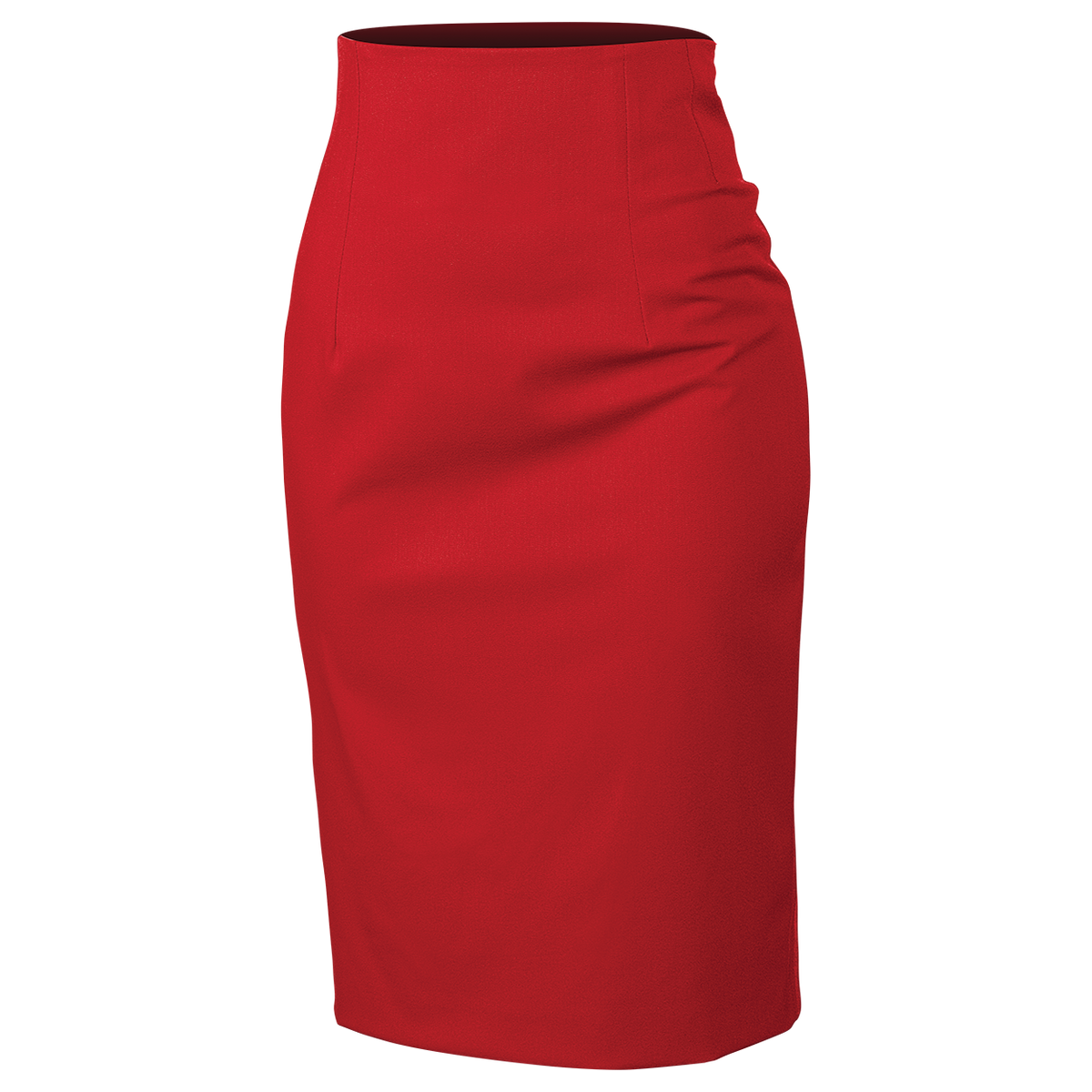 Lady's high waist skirt TEA RED