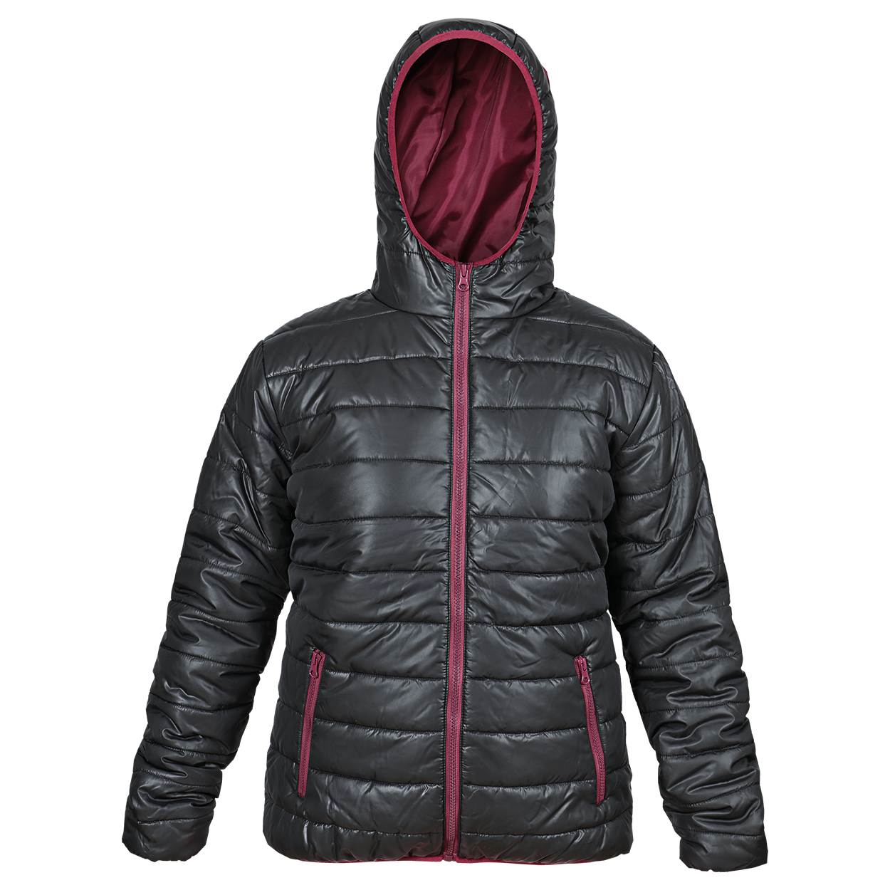 Дамско яке FLASH BLACK/BORDEAUX