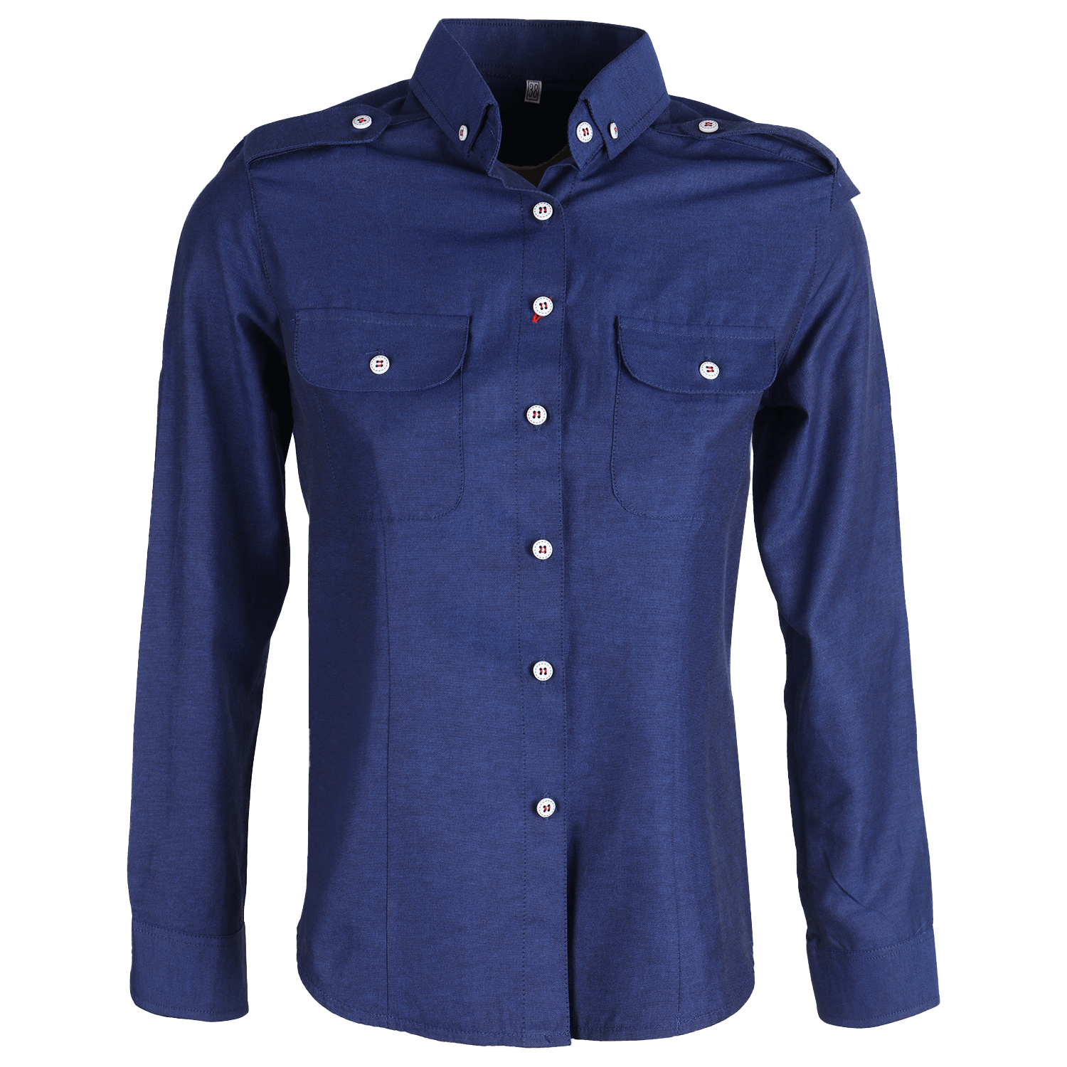 Lady's long sleeve shirt CITY NAVY - 1