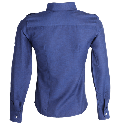 Lady's long sleeve shirt CITY NAVY - 2