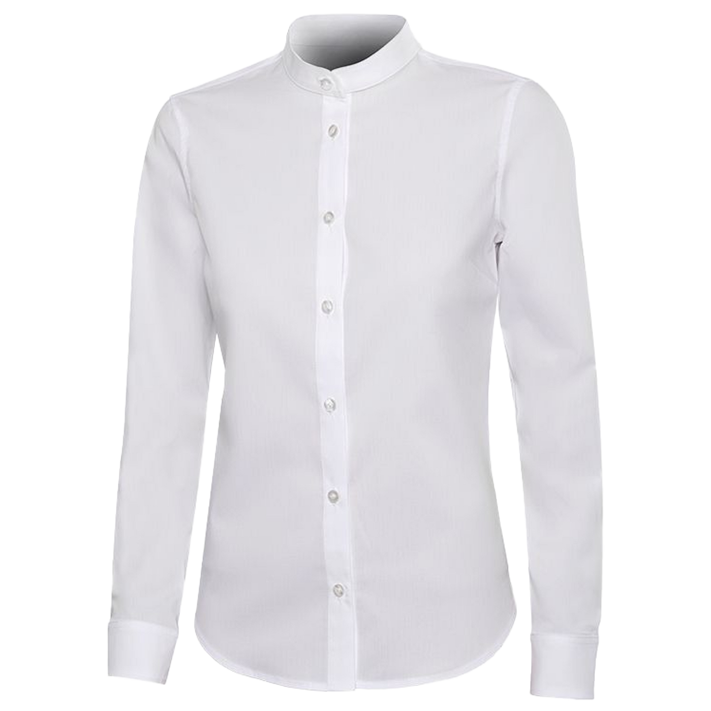 Lady's mandarin collar shirt VELILLA WHITE