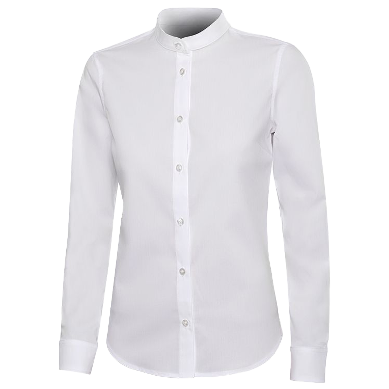 Lady's mandarin collar shirt VELILLA WHITE