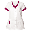 Дамска медицинска туника ALEGRA WHITE/BORDEAUX