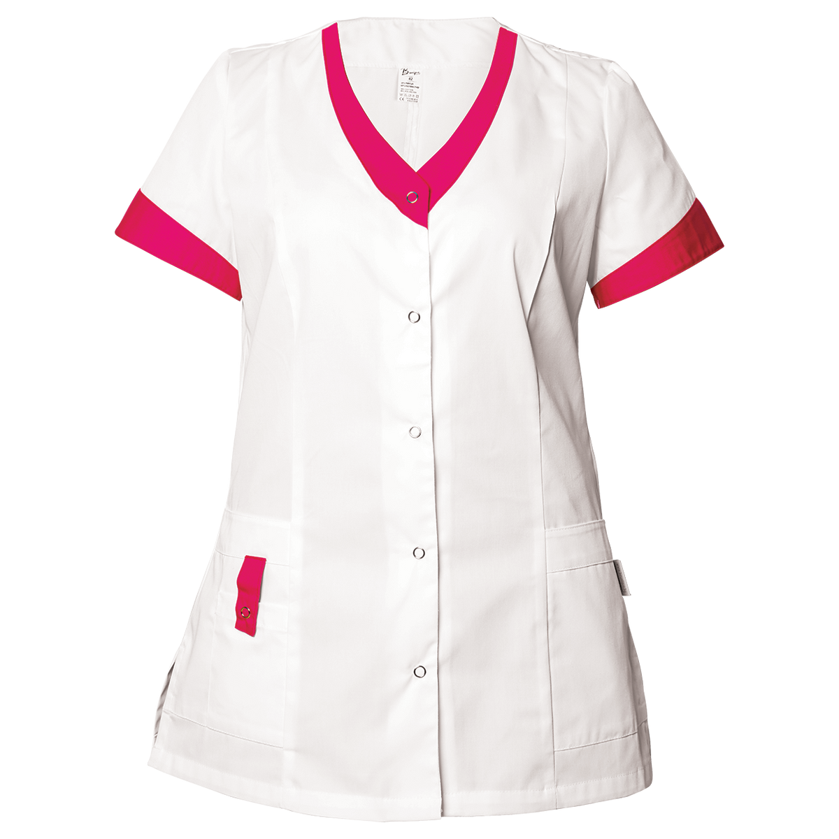 Γυναικεία Ιατρική Μπλούζα άσπρο ALEGRA WHITE/DARK PINK