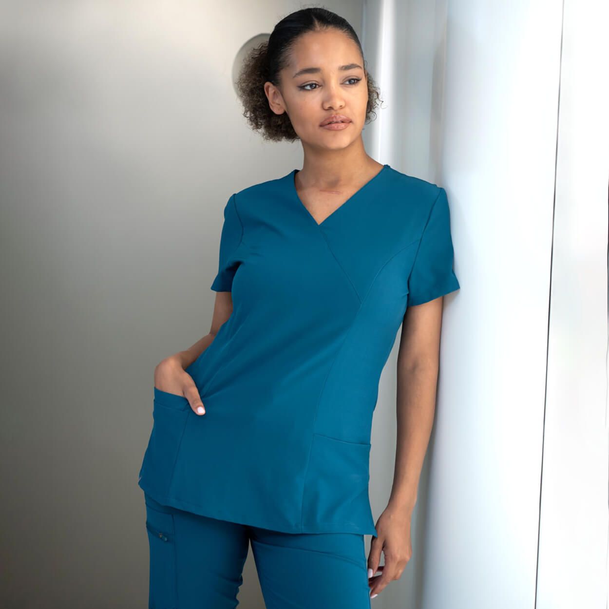 Lady's medical tunic NOBBY PETROL - 2