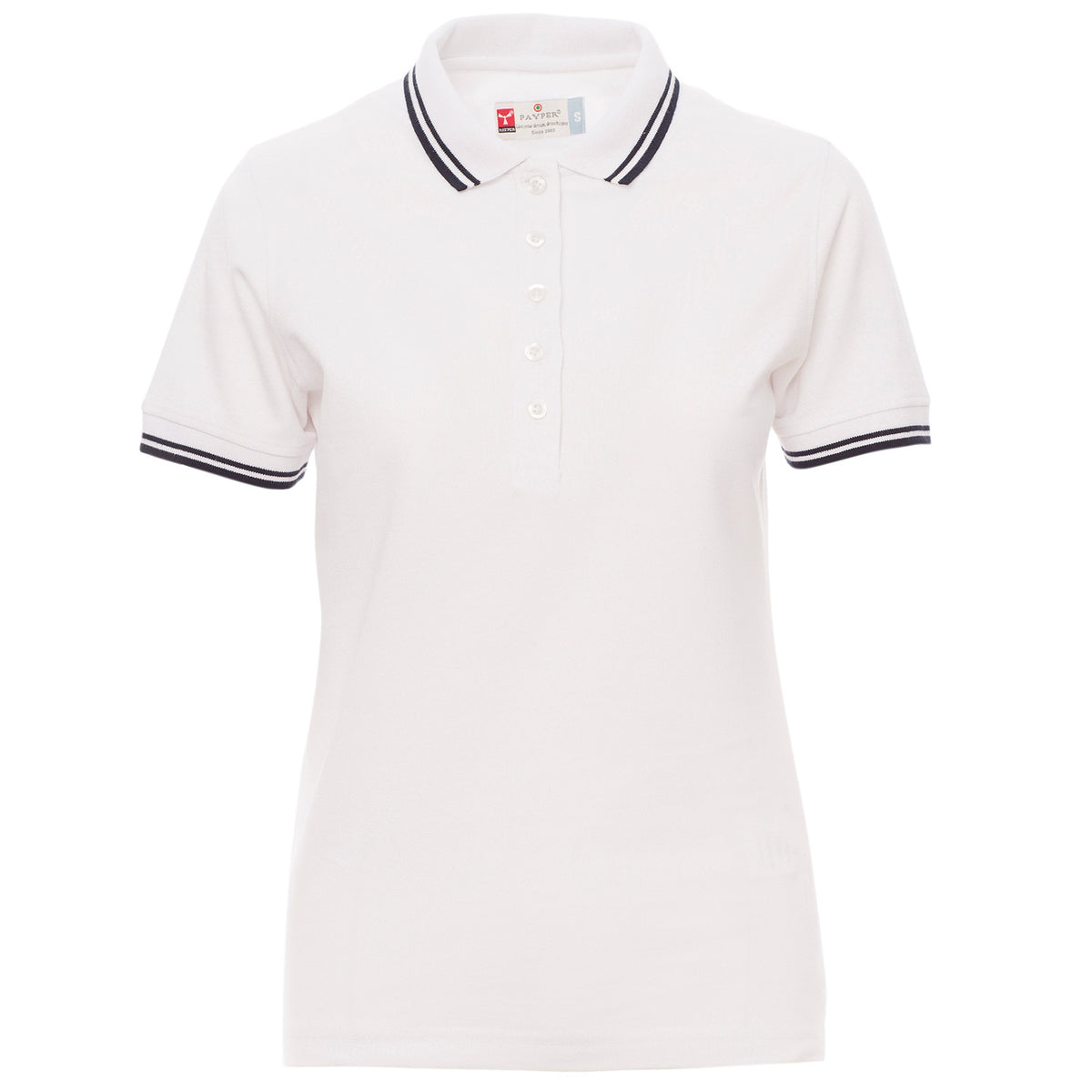 Дамска тениска с яка PAYPER SKIPPER WHITE